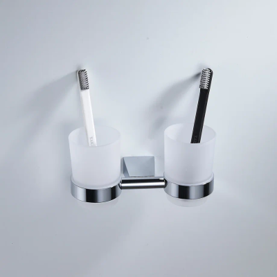 Стакан для ванной комнаты двойной Shevanik SG5722, хром фото в интернет-магазине Русалия