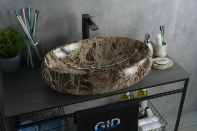 Раковина накладная Gid Mnc168 фото в интернет-магазине Русалия