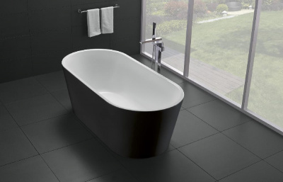 Акриловая ванна без перелива BELBAGNO BB71-1800-NERO-W0, 1800x800x600 фото в интернет-магазине Русалия