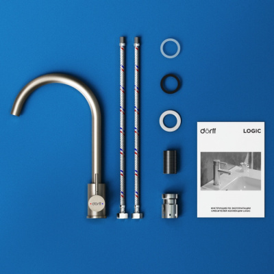 D3000000 Logic смеситель для кухни из нержавеющей стали фото в интернет-магазине Русалия