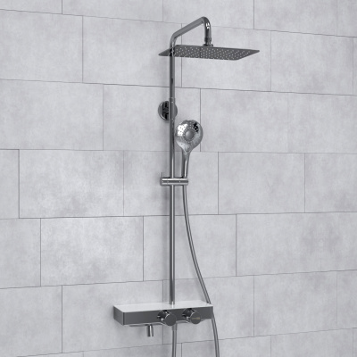 A113.069.101.CH Thermo Душевой комплект с термостатическим смесителем Wasserkraft фото в интернет-магазине Русалия