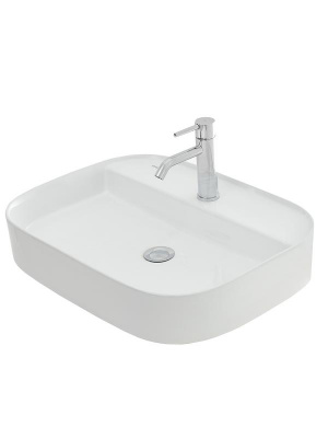 AQM5003 Раковина настольная с отверстием под смеситель. 610x450x120 фото в интернет-магазине Русалия