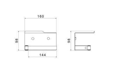 Бумагодержатель с полкой AQUATEK AQ4929CR ЛИБРА фото в интернет-магазине Русалия