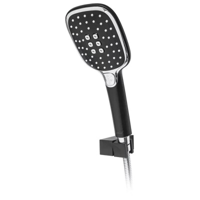 Душевая система встраиваемая Hansberge H6077BC, черный/хром фото в интернет-магазине Русалия