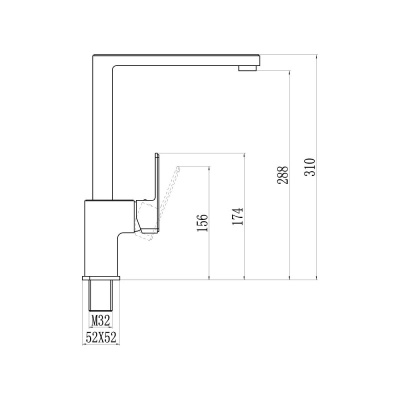 Смеситель для кухни Savol S-600706F, хром фото в интернет-магазине Русалия