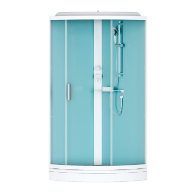 W88C-401-090WT X-Joy кабина душевая  90x90, 1/4 круга,  профиль белый, стекло прозрачное Am.Pm фото в интернет-магазине Русалия