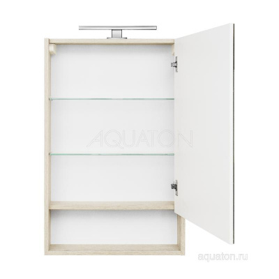 Зеркальный шкаф AQUATON Сканди 55 белый, дуб верона 1A252102SDB20 фото в интернет-магазине Русалия