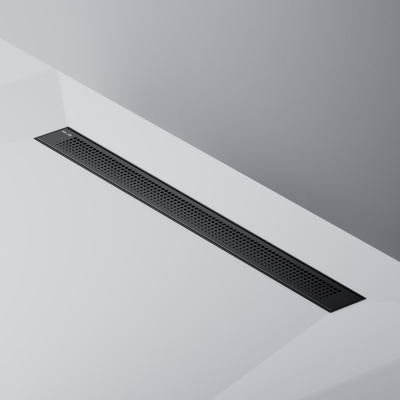 W02SC-P11-080-01BM PrimeFlow Трап для душа линейный универс затвор Cut Gradient 80см цвет черн мат Am.Pm фото в интернет-магазине Русалия