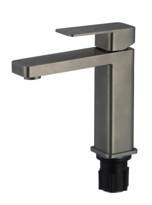 Смеситель для раковины графит (оружейная сталь) FS8701Q Fmark фото в интернет-магазине Русалия