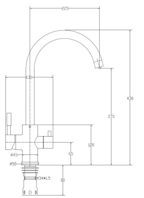 Смеситель для кухонной мойки ESKO K22 (K22) фото в интернет-магазине Русалия