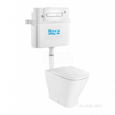 Комплект The Gap 893109000 приставная чаша + бачок + сиденье + панель смыва Roca фото в интернет-магазине Русалия