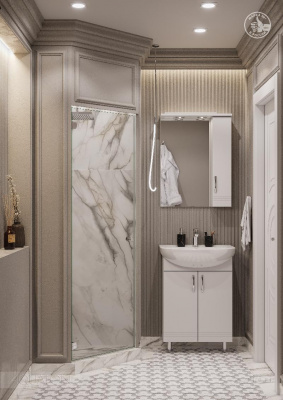 Зеркальный шкаф AQUATON Онда правый белый 1A009802ON01R фото в интернет-магазине Русалия