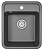 Кухонная мойка GRANULA Standart (4202, ЧЁРНЫЙ) фото в интернет-магазине Русалия