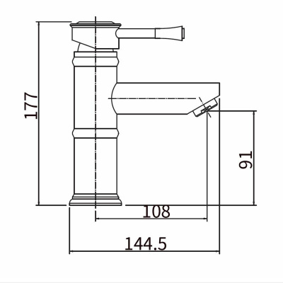 Смеситель для раковины FASHUN (A51008) фото в интернет-магазине Русалия