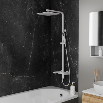 Душевая система DK матовый белый  Bayern.Liszt (DA1513708A04) фото в интернет-магазине Русалия