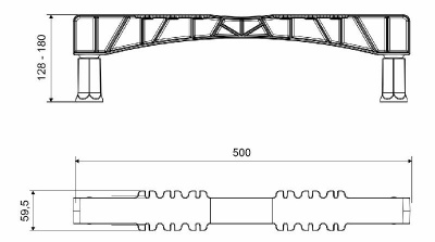 Ножки для ванн EXCELLENT / WHITECROSS NWT-50 NWT-50 фото в интернет-магазине Русалия