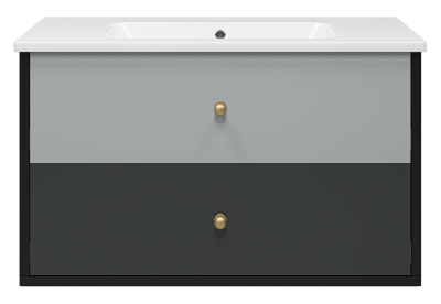 Тумба Кристиан 100 подвесная с раковиной Dreja Euphoria 100 Brevita фото в интернет-магазине Русалия