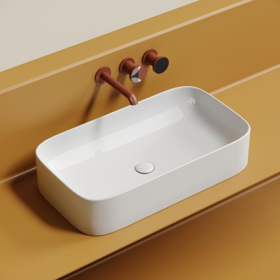 Умывальник чаша накладная прямоугольная Element 705*380*150мм CN6054 Ceramica Nova фото в интернет-магазине Русалия