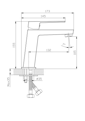 Смеситель для умывальника RUSH Thira (TR3635-12White) фото в интернет-магазине Русалия