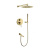 Душевая система встраиваемая Grocenberg GB5099GO-1, золото фото в интернет-магазине Русалия