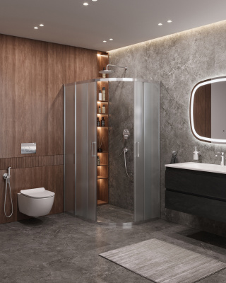 Душевой уголок CEZARES MOLVENO-RH-2-110/90-P-Cr фото в интернет-магазине Русалия