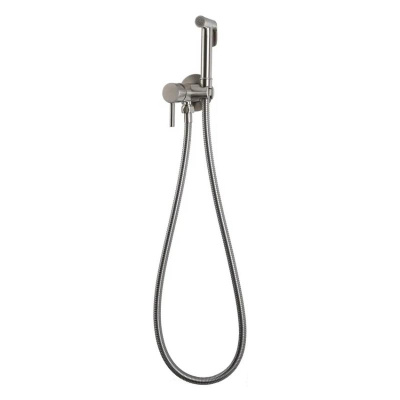 Гигиенический душ со смесителем встраиваемый FILARETE Roun FL100NK, никель фото в интернет-магазине Русалия