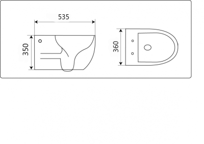 Унитаз подвесной CeramaLux 2196 -2 белый фото в интернет-магазине Русалия