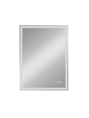 Зеркало с подсветкой Mercury 700x900 часы, антизапотевание ЗЛП344 Continent фото в интернет-магазине Русалия