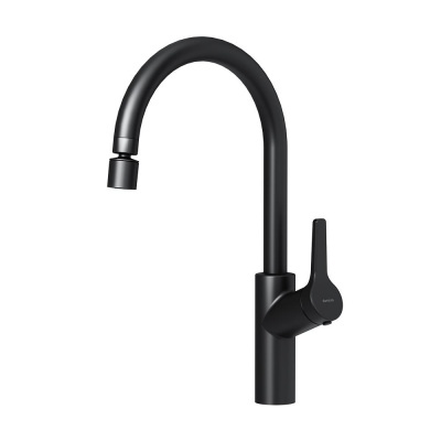 310722300 Eclipse, смеситель для кухни с двухрежимным регулируемым аэратором, черный фото в интернет-магазине Русалия