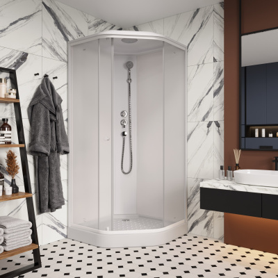 Кабина P911F душевая PARLY 
 90х90х215 см фото в интернет-магазине Русалия