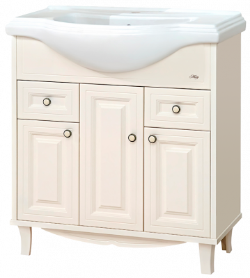 Тумба Шармель 80 с раковиной Kirovit Классик 80 Misty фото в интернет-магазине Русалия