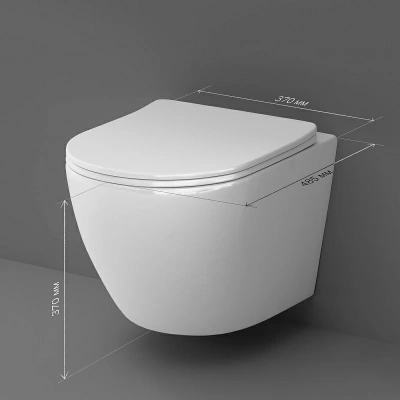 C801900SC Like подвесной унитаз AquaSpin с сиденьем микролифт Am.Pm фото в интернет-магазине Русалия