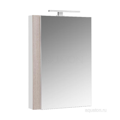 Зеркальный шкаф AQUATON Кантри 55 белый, дуб верона 1A257702AHB20 фото в интернет-магазине Русалия