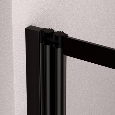 Шторка на ванну RGW SC-40B, стекло прозрачное, профиль черный фото в интернет-магазине Русалия