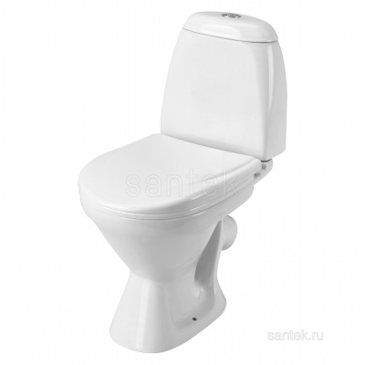 Унитаз - компакт с сиденьем дюропласт Римини WH302130 Сантек фото в интернет-магазине Русалия