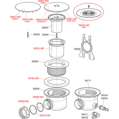 Сифон для душевого поддона A49Black AlcaPlast фото в интернет-магазине Русалия