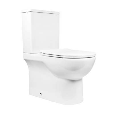 BOND F02-00 Унитаз напольный безободковый с сиденьем с микролифтом фото в интернет-магазине Русалия