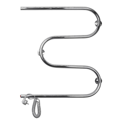 Электрический полотенцесушитель М-образный 600х600 хром DMT 107-25 60x60 EK L Domoterm фото в интернет-магазине Русалия