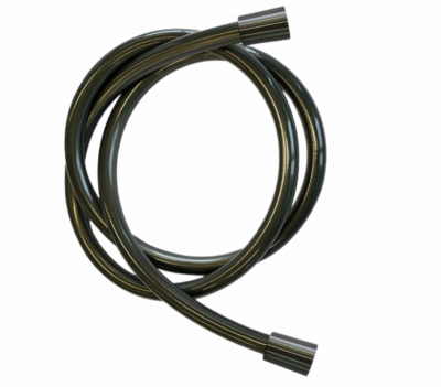 Шланг для душа ПВХ 120 см Remer 332CN2G120CFP, черный брашированный хром фото в интернет-магазине Русалия