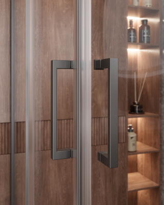 Душевой уголок CEZARES MOLVENO-AH-21-100+30-C-GM-IV фото в интернет-магазине Русалия