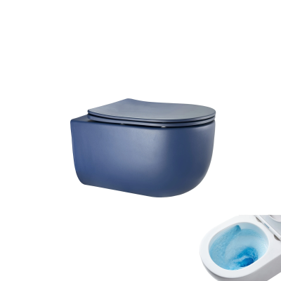 Унитаз подвесной Tornado Gid Tr2133TF-BUM 62301Y синий матовый 49x36x34 фото в интернет-магазине Русалия