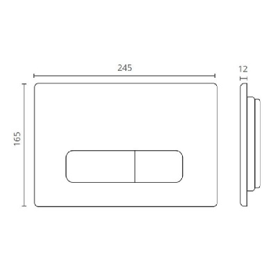 Клавиша CTESI Keen (черный мат) фото в интернет-магазине Русалия