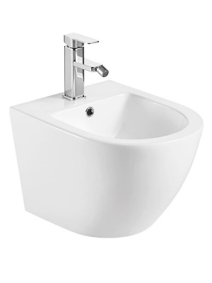 AQM2102 Биде подвесное с отв под смеситель, с переливом 495x370x325мм AQUAme фото в интернет-магазине Русалия