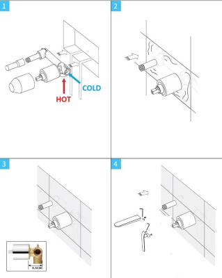 Смеситель для раковины ESKO (SM28 B) фото в интернет-магазине Русалия