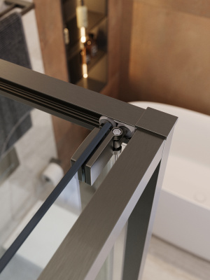 Душевой уголок CEZARES LUX-AH-FS-1-80/100-C-GM фото в интернет-магазине Русалия