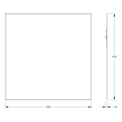 Зеркало настенное с фацетом Standard EVOFORM 60x60 см, BY 0210 фото в интернет-магазине Русалия