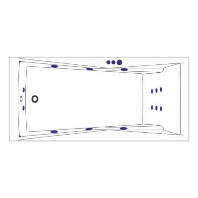 Гидромассажная ванна WHITECROSS Palace 170x75 "SMART" (бронза) WAEX.PAL17.SMART.BR фото в интернет-магазине Русалия