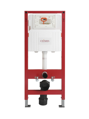 Инсталляция для подвесного унитаза, фронтальное управление для пневматической кнопки CEZARES CZR-201-P фото в интернет-магазине Русалия