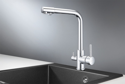 Смеситель для кухни GRANULA (2015, ХРОМ) фото в интернет-магазине Русалия