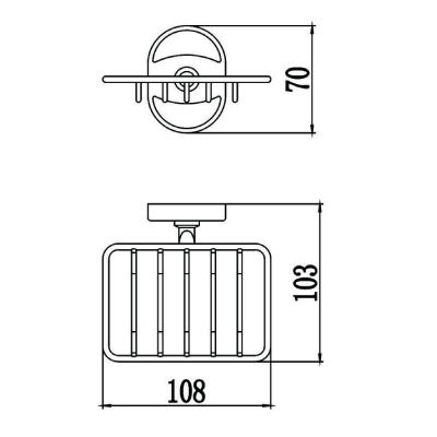 Мыльница Savol S-L07032, хром фото в интернет-магазине Русалия